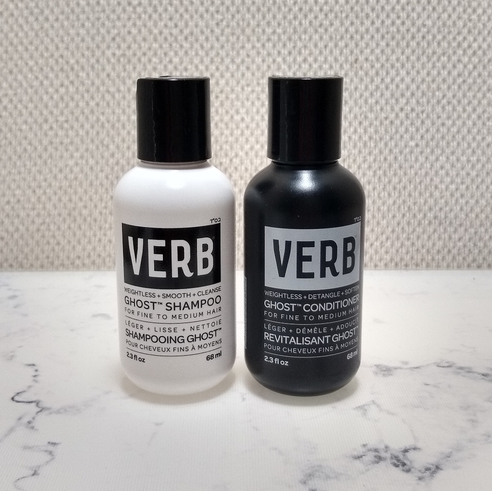 Verb Ghost Shampoo & Conditioner Travel Size 2.3 Oz